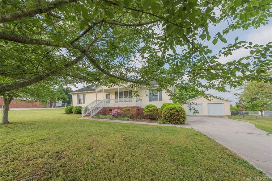 Welcome to 418 Pigeon Lane, York, SC.  This Cute Ranch Home in the quiet Established Neighborhood, Quail Lakes, offers 3 BR, 2 Full BA, & a Split Floor Plan. Looking for that HUGE garage & 2 Storage Bldgs? Here it is! Along w/a Fenced Beautiful backyard for kids or pets, Raised Gardens for herbs & veggies, & a Covered Deck for grilling on those rainy days. There’s also a Rocking Chair Front Porch for Afternoon relaxation.  No City Taxes! Come make this YOUR OWN Today.