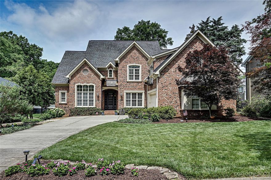 Stunning all brick home in the heart of Myers Park. Hardwood floors throughout majority of main, high ceilings, beautiful moldings & custom details!! Formal Dining, Formal living(used as office) w/private french doors. Kitchen w/tons of storage, walk-in pantry, eat-in breakfast bar, breakfast area & entry to covered back porch. Family Room w/gas FP. Large laundry & mud/drop zone at back hall/garage entry. Primary on main w/new carpet. Primary bath updated in 2023 that boasts marble floor, 2 custom vanities w/marble tops, XL standing shower w/rain head, & soaking tub.Two large walk-in custom closets. Upper level w/ all new carpet, 3 bedrooms & two full completely renovated bathrooms 2021. Huge Bonus/media/5th bed w/new floors & kitchenette w/ Bev fridge, quartz counters, tile backsplash, custom cabinets and huge storage closet. Covered back porch built by Arcadeck 2020 that includes outdoor prep area, beverage fridge, wood burning FP, grill, & built in ceiling heaters.Must see!