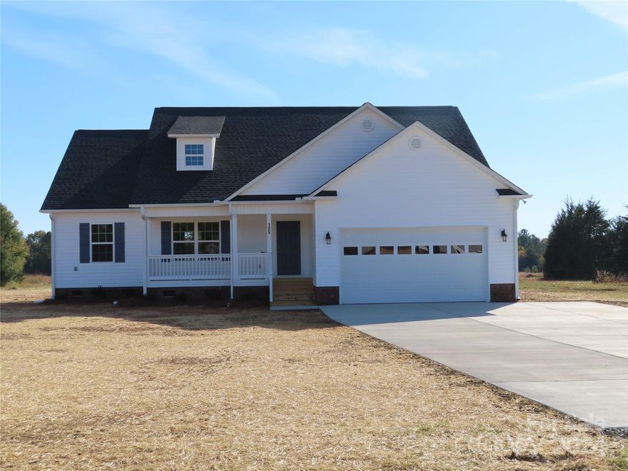 New construction sitting on a level 1 acre lot. This home offers a split bedroom plan, 2 car garage, granite, vinyl plank flooring, laundry room & front and back porches. For GPS purposes, the neighborhood is located across the street from 4651 Saluda Rd.
Home is now complete!