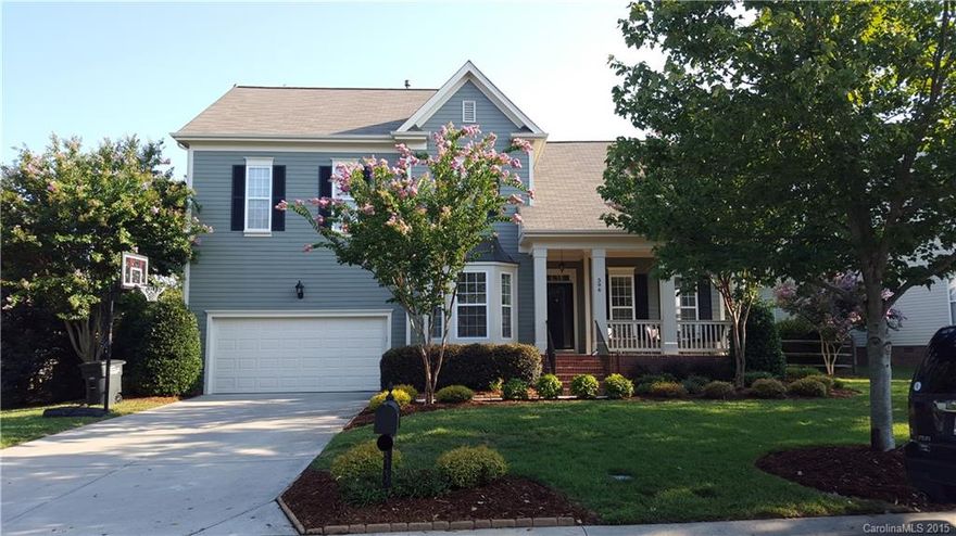 Beautiful home with flat private back yard, irrigation, fenced yard, HW floors, SS appliances, granite, master down, 2 full baths up, walk in storage, private office down,plus enjoy great community amenities, lake pool, golf course, play ground. And Amazing Fort Mill Schools!