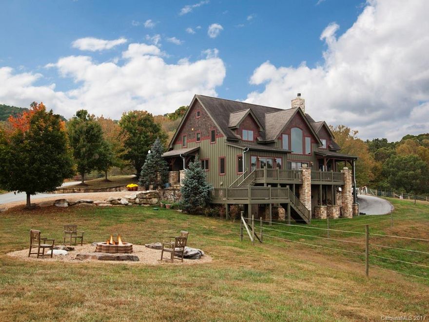 Amazing views surround this beautiful Equestrian Estate in Fairview. Nestled in a private, picturesque setting, it is 15 minutes to downtown Asheville & 45 minutes to Tryon, NC. Natural light & beautiful views pour into the Timberpeg post & beam home & grace the rolling pastures.  Enjoy the Morton 5 stall barn, riding ring, riding trails, & the creek.