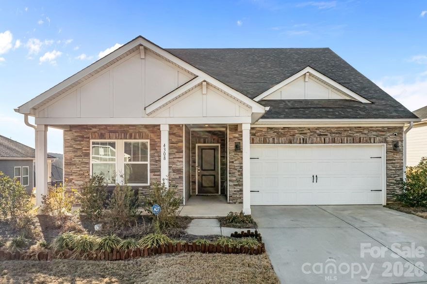PRICE IMPROVEMENT: NOW $495,000! 
Skip waiting for months on new construction - while this move-in ready 4-bedroom, 3 full bath gem is waiting for you! Don't miss this high-value opportunity in the Vineyards at Lake Wylie. Ideally located near the River District, Belmont and 10 minutes from the CLT Airport, with an easy 20-minute commute to Uptown Charlotte.

This beautifully designed 2,300 SF home offers easy main-level living with an open floorplan perfect for both entertaining and everyday comfort. The kitchen shines with granite countertops, a large island, double ovens, stainless steel appliances, and a spacious pantry. It’s also prewired for pendant lighting over the island, giving you the opportunity to add your own personal style. Smart home features as well as ceiling fan prewiring in all rooms add modern conveniences throughout.

The main-level primary suite is a relaxing retreat, complete with a walk-in shower, dual vanity, and a generous walk-in closet. Two additional bedrooms and a full bath on the main level offer a functional split-bedroom layout for added privacy. Upstairs, you’ll find a versatile fourth bedroom, full bath, and loft —perfect for a media room, home office, guest space or multigenerational living.

Life in the Vineyards at Lake Wylie feels like a getaway, with resident only amenities including an upgraded Clubhouse, Olympic-sized pool, splash pad, fitness center, walking trails, dog park, lake access with boat/RV storage and more.

This well maintained home is priced to move. Seller is motivated and ready to review serious offers!