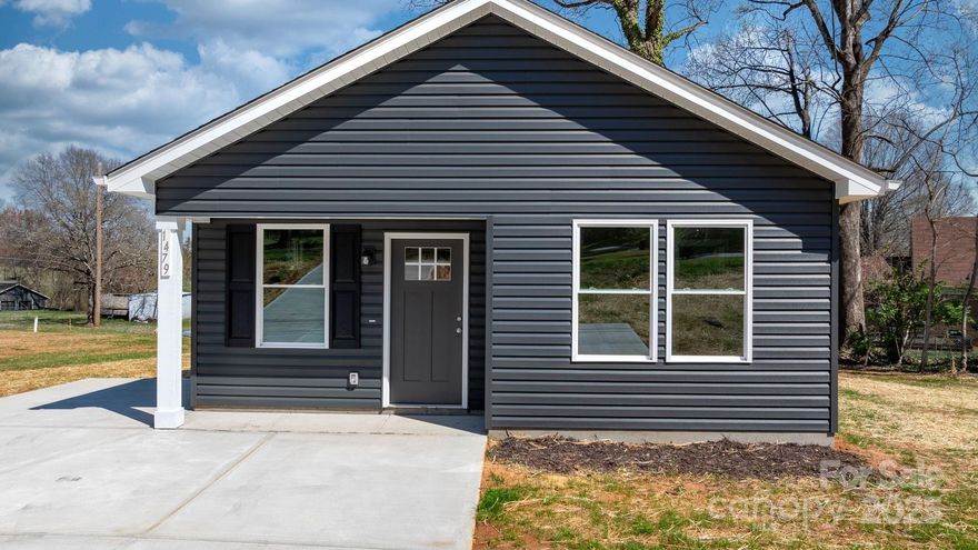 Welcome to this beautiful new construction, one-level home! Step inside through the covered front porch & into the open-concept living space.. This modern home features durable luxury vinyl plank flooring throughout main living areas and carpet in the 2 bedrooms, offering both style and ease of maintenance.

The kitchen is equipped with white shaker cabinets, stainless steel appliances, and granite countertops, creating a functional and inviting space for cooking and gathering around the eat in peninsula. The bathroom is designed with convenience in mind, featuring granite double vanity countertops and access to walk in closet. The laundry area is thoughtfully positioned for added ease.

Staged photos are representative of similar home & style. This home is move-in ready and designed with both comfort and modern living in mind. Don’t miss out—schedule your showing today!