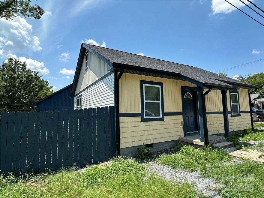 $40k Price Reduction!!! The house was fully demolished to the foundation and exterior stubs and fully rebuilt in 2024.  New roof, new siding, new flooring, new drywalls, new doors, new light fixtures, new plumbing and plumbing fixtures, new HVAC, new appliances, new cabinets, new showers, etc.  Finished second floor with one bedroom and one full bathroom.  Because of lower ceiling height for the second floor, it is not accounted in the total heated square feet calculation.  The upper stair will be perfect for kid living spaces.  3 bedrooms and 2 full bathrooms on the main floor.  Fenced backyard.  Must see.  Great Location!!!
Note: Parcel 153 008 contains 2 houses, one is 1409 Enochville Road, the other is 902 McKnight Street.  This listing is for 1409 Enochville Road only.  The lot 153 008 was subdivided into 2 lots.