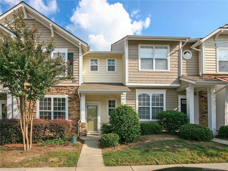 THE ULTIMATE IN CAREFREE LIVING with ALL THE COMFORTS OF HOME! Privacy in
the enclosed back patio; separate living room on main floor can be dining room, den, or office; open floor plan
in great room with fireplace; adjacent breakfast area in great room; kitchen with breakfast bar; three bedrooms up
with large closets;  NEW carpeting through-out; REFRIGERATOR/WASHER/DRYER remain;
conveniently located to I-77 & Charlotte; close to shopping, restaurants.  FORT MILL SCHOOLS.