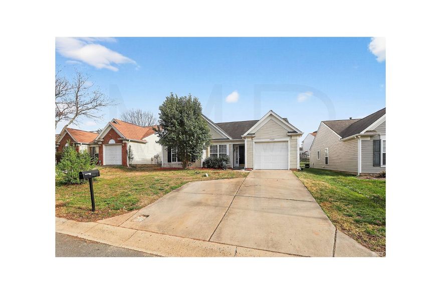 Nestled on a peaceful, cul-de-sac street near the university, this inviting 3-bedroom, 2-bath home blends comfort and convenience. The spacious open layout is perfect for both everyday living and entertaining, while the attached garage and back patio offer added functionality and a serene spot to unwind.

Recent Upgrades Include:

* Fresh, modern paint in the living room, kitchen, bathrooms, and both foyers
* Stylish new ceiling fans and light fixtures throughout
* Updated master bathroom with a refreshed floor and vanity
* Sleek granite countertops and freshly painted cabinets in the kitchen
* New flooring in the kitchen and dining area
* Upgraded kitchen sink and faucet
* Finished sheetrock in the garage for a polished look

Enjoy the ease of living minutes from UNCC, Concord Mills, IKEA, Belgate, and Northlake, with quick access to I-85, I-485, I-77, the light rail, and Charlotte Motor Speedway. This home combines move-in-ready appeal with a prime location—ideal for students, professionals, or anyone seeking a vibrant yet tranquil lifestyle.