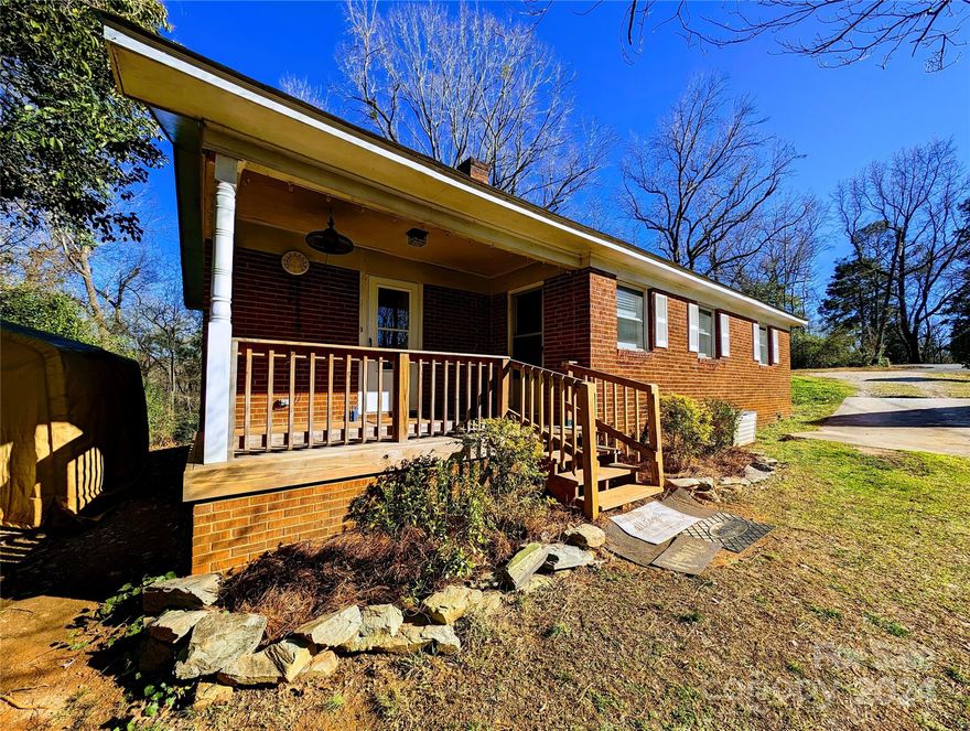 FULL BRICK ranch home with a beautiful wooded view from your back deck.  This 3 bedroom 1 full bath is ready for your creative mind to make it one of a kind!  Eat-in kitchen, large laundry room, large living room, and spacious bedrooms.  A new roof was installed 2018.