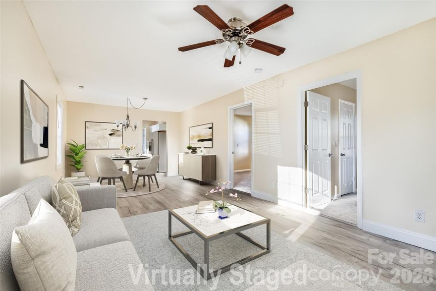 She’s back and better than before!! Move-in ready and renovated in 2024, this 3 bedroom, 2 bath Rock Hill home is full of fresh updates. Recent improvements have been completed, offering added peace of mind, and the home now features brand new appliances, including the refrigerator and washer and dryer. With an updated interior, functional layout, and a nice backyard ready for spring, this home offers a great mix of comfort and value. Located in an up and coming area & in the heart of Rock Hill, it is a smart option for buyers looking for an updated home at an approachable price point.