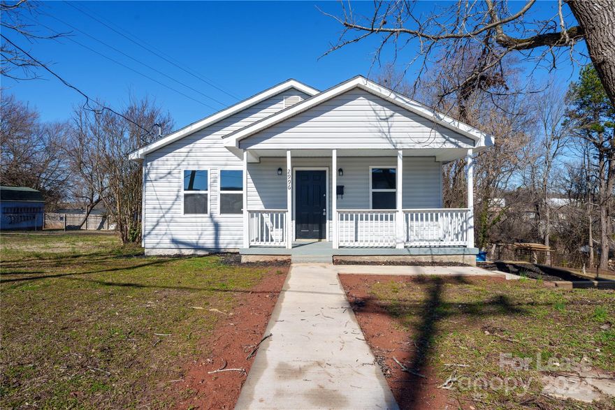 Welcome to this charming fully renovated bungalow in the heart of Hickory. Available for a new tenant, this home features 2 bedrooms and 1 bathroom. Step in to the home from the inviting covered front porch. Perfect scenery to enjoy your morning coffee. Freshly painted and new luxury vinyl plank flooring throughout. Conveniently located to shopping and dinning. Only 20 minutes from Rhodhiss Lake. Schedule your showing today!