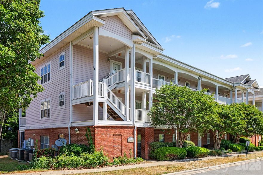Welcome to Heatherstone, where comfort and convenient living come together in this beautiful 2-bedroom, 2-bath condo in the heart of Charlotte’s University area. Located on the third floor, this bright and airy home features an open-concept layout with vaulted ceilings, abundant natural light, and stylish flooring throughout the main living spaces. The spacious living and dining areas flow seamlessly to a covered balcony, creating the perfect space to relax or entertain.
The kitchen offers generous cabinet space, charming arched window details, and an easy connection to the main living area for everyday functionality. The split-bedroom floor plan provides privacy, with a large primary suite featuring oversized windows, a walk-in closet area, and an en-suite bath. A dedicated laundry area and additional storage space add convenience to daily living.
Ideally situated just minutes from UNC Charlotte, this location provides quick access to I-485, I-85, and the Lynx Blue Line extension, making commuting around Charlotte efficient. Residents enjoy close proximity to shopping, dining, grocery stores, parks, and entertainment. This move-in ready condo offers exceptional value in one of Charlotte’s fastest-growing areas.