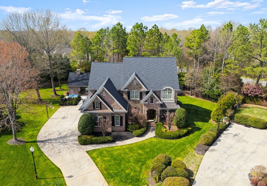 Spend your spring & summer enjoying this AMAZING outdoor living! This stunning pool & cabana are nearly new, built in 2022. The pool/spa is perfect for escaping the NC heat. The cabana features a cozy wood-burning fireplace, convenient storage area & a half bath. The 2-story house situated on a cul-de-sac lot in desirable Kingsmead is GORGEOUS w/a newly renovated kitchen w/large walk-in pantry. The chef's kitchen offers great counterspace & storage & opens up to a large great room w/ fireplace & built-ins. A desirable first floor bedroom and full bath make it easy for guests to come visit.  A dining room & office complete the first floor living.  Upstairs you'll find a spacious Primary bedroom with en-suite bathroom & walk-in closet. The laundry room is conveniently located upstairs. Two large secondary bedrooms upstairs plus a bed/bonus & a homework/office nook.  Great location with award-winning schools, shopping, restaurants, & the airport just minutes away.  Roof replaced in 2022.