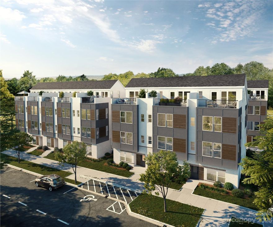 INTEREST RATE INTO THE 5% RANGE OR CLOSING COSTS PAID WITH BUILDER INCENTIVE OF $12,000! NEW TOWNHOME WITH ROOFTOP TERRACE & BONUS/BEDROOM! Live in Lower South End within steps of Olde Mecklenburg Brewery, Queen Park Social, Protagonist - Southend Brewery, Sugar Creek Brewery, Hive Fitness, and more! This home features 3 bedrooms, 2 full and 2 - 1/2 baths, and 2 car tandem garage. Well-appointed upscale finishes including 6-inch plank hardwood floors throughout, light gray shaker style cabinets, upgraded quartz countertops, subway tile backsplash, stainless steel appliances including refrigerator, range, dishwasher, microwave, washer/dryer, blinds, distinctive lighting, and more! Enjoy urban living at its best close to shopping, restaurants and entertainment! 
INVESTORS: DCCRs HAVE NO RENTAL RESTRICTIONS.