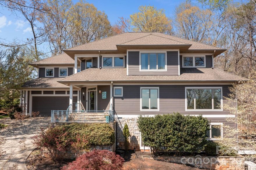 Amazing lake views from almost every room! Welcome to Harbor Watch community. A gated community on the northern shores of Lake Norman where you will find deer grazing and eagles flying over the lake. Harbor Watch features RV and boat storage area, boat launch, community ponds and a lake island. This masterpiece home sits up over the lake creating the most gorgeous views! 3 bedrooms and bonus room with a primary suite on every level. 2 story great room with perfect views. Updated kitchen and formal dining area. The basement is an amazing hangout with movie screen and a beautiful handmade bar! Unfinished basement storage room. Primary bedroom suite features an oversized walk in closet, oversized bathroom with jetted tub, tile shower, 2 separate large vanities. Updated kitchen features a gas range, wine cooler, built in seating for your guests to visit and a large pantry. Love living in your backyard with outdoor fireplace, large cobblestone patio, evenings in the hot tub and a storage building. Closets galore in the home! 26kw Generac generator so you never experience a power outage! Located just minutes to Lake Norman State park for plenty of walking, hiking and biking trails on the shores of the lake. Find more info at https://www.harborwatchhoa.com/