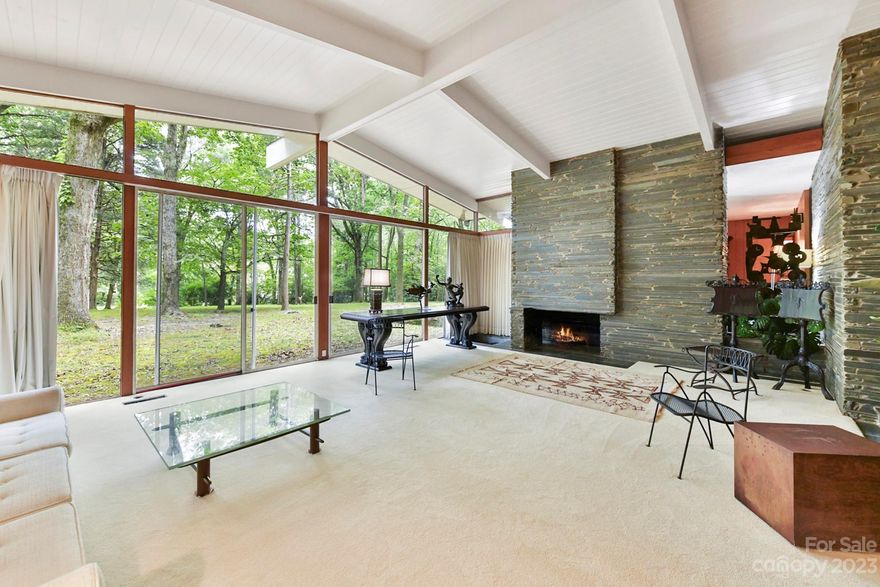 Perfect for those seeking privacy without sacrificing location, a rare find in today's real estate market.
Nestled within the heart of Charlotte's city center, this mid-century modern gem designed by renowned architect Arthur Gould Odell Jr. offers a unique opportunity. Situated on a sprawling 7.03-acre lot adorned with mature trees, this property combines privacy and convenience in an exclusive, secluded setting. The 3,420 square foot home, featuring 3 bedrooms and 3 baths, presents a canvas ready for restoration to individual tastes.
The potential for customization and expansion is unparalleled. Imagine crafting your dream home amidst this lush, expansive landscape, mere minutes from Charlotte's vibrant city core. This special offering blends architectural pedigree with limitless potential. See MLS# 4076295.