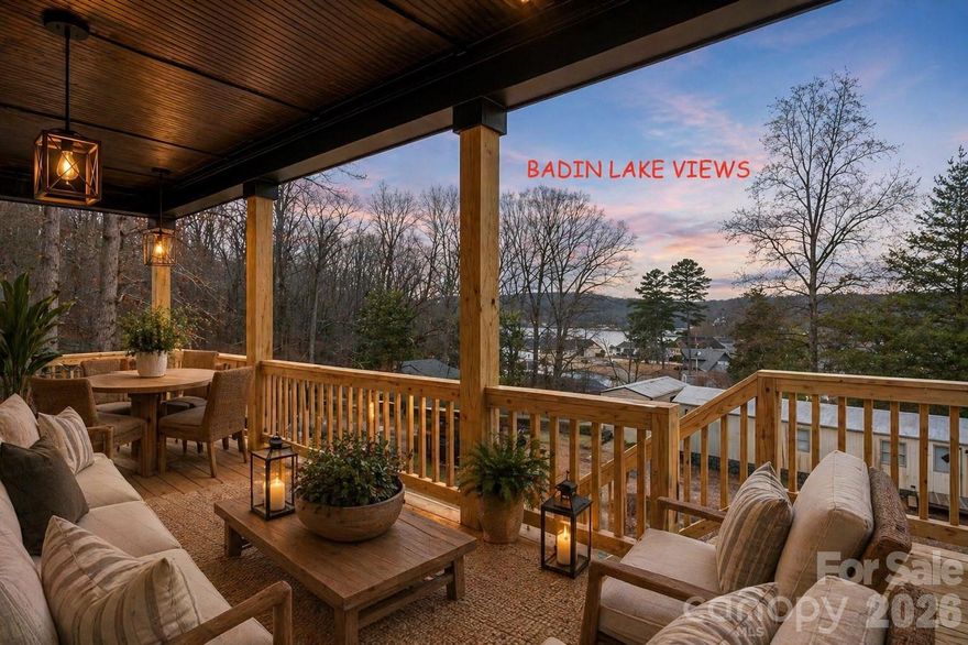 Beautiful new construction home with views of Badin Lake! This 3BR/2.5BA home features an open floor plan, a spacious kitchen with a large island, wood cabinetry, and detailed trim throughout. The primary suite includes a private ensuite bath and custom closet.
Relax or entertain on the inviting front porch while enjoying views. This is not a basic build—there are numerous upgrades throughout the home.
Located near the 5,350-acre Badin Lake and Uwharrie National Forest, offering boating, incredible wildlife, and endless outdoor adventure. Ideal for full-time living, a weekend retreat, or a vacation rental opportunity.
Conveniently located near Old North State Marina for fuel and Scallywags waterfront restaurant, known for great food and live music. Don’t miss the area’s popular Fourth of July lake celebration featuring the boat parade and fireworks.
Within one hour of Charlotte and the Triad. USDA eligible, offering a potential 100% financing option. No HOA.
Photos/virtual staging are from a similar build. Professional photos coming soon.
Circle Drive public boat ramp is located nearby for easy access to the lake for your boat and water toys. Get ready to enjoy summer on the lake!