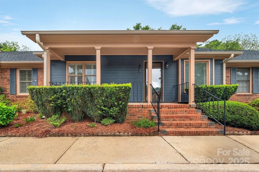 NEW PRICE! $5K REDUCTION! Live carefree in this highly sought-after, HOA-maintained neighborhood where every life need - grocery, dining, shopping, fitness, and medical care is just a short walk away. This move-in ready 2-bedroom, 2-bath condo offers comfort and convenience in a beautifully maintained community. Enjoy outdoor living with a spacious covered front porch and a large covered rear patio perfect for relaxing or entertaining. Inside, plantation shutters and window treatments add charm and privacy throughout. A brand-new roof adds peace of mind and long-term value. Located just 30 minutes from Charlotte International Airport and the city’s premier shopping and amenities, this home offers the perfect blend of ease, style, and location.