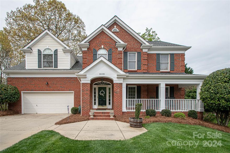 Welcome to this exquisite Matthews all-brick residence, where elegance meets comfort at every turn. Step inside to discover a spacious kitchen with an inviting island, while the adjacent breakfast area offers a cozy window seat, perfect for savoring morning moments. Enjoy the generously sized screened porch, which is ideal for relaxation and entertainment. Beyond its doors lies a sprawling fenced backyard, promising privacy and tranquility. From the enchanting rocking chair front porch to the majestic vaulted ceiling, this residence exudes unparalleled charm and sophistication. Plus, hardwood and no carpet is the icing on the cake.