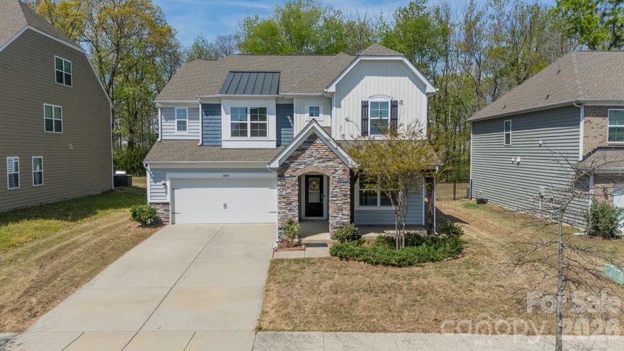 Location, good schools, every type of shopping within 2 minutes! Seriously! This open floor plan includes a walk-in pantry, beautiful counter tops, a gas range and the refrigerator will convey. Enjoy your meals in a separate dining room, in the kitchen or outside on a large stone patio. You also have a dedicated home office/flex room on the main level. Upstairs you have 5 bedrooms and 3 full baths plus room for a small study and the laundry room. The primary bedroom has a separate shower, a garden tub and double vanities. Loft/Study area for family. The Sellers have updated all the light fixtures in Kitchen, dining, Office, Living Room, Bedrooms and Primary Closet, Half bath with a dimmer switch, & Exterior light at the Garage.  The Photos were taken before the lights and ceiling fan were replaced. Sellers also installed smoke detectors and Carbon monoxide detectors on each level. The seller will have the Home pressure washed on the outside as soon as the pollen stops falling. The garage is due to be painted soon. The seller is removing the two small pools that contained dirt for their herbs. The interior of this home was painted once the sellers moved out. The trim still needs painting. This is a wonderful family home. The Sellers hope the new owners will enjoy this home as much as they have with their family.