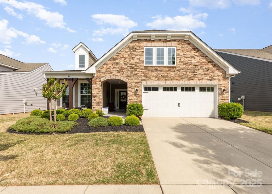 Under contingent offer. Show for back up!
Welcome to easy living in this beautifully maintained ranch-style home, located in the premier gated Tree Tops community! Enjoy open-concept living with a bright great room featuring solar tubes, cozy gas fireplace, and built-ins. The kitchen offers Energy Star® appliances, gas range, granite countertops, walk-in pantry, and breakfast nook. A versatile study and designated dining area add flexibility. Relax on the screened Easy Breeze back porch or patio, or greet guests from the charming covered front porch. Lawn maintenance is included, and the exterior Hardy board was painted in 2024. Resort-style amenities include a clubhouse, fitness center, pool, tennis, pickleball, and bocce courts, dog park, walking trails, lake, amphitheater, and the Village Cabins Amenity Center with arts & crafts, sewing, games, and more. Don’t miss this move-in ready gem!