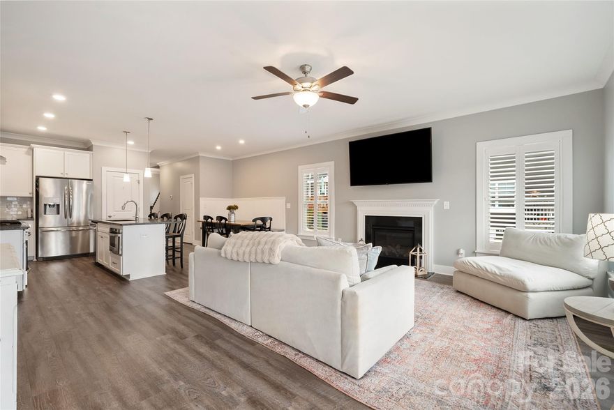 REDUCED!! Bring offers - Walk to downtown Waxhaw!!
Minutes from shopping, recreation, and restaurants, this stunning 2021-built home offers 4 bedrooms and 3 full bathrooms in the center of downtown Waxhaw. Enjoy a spacious kitchen with all stainless steel appliances that flows seamlessly into the living room, perfect for entertaining. Space for stools at the kitchen island, and a built in booth in the dining area for seating. Beautiful natural light filters through the plantation shutters on the first floor. Laundry room on the main level, and a one car garage that includes a platform up top for extra storage. The upstairs features a versatile loft space with a built-in window nook that lifts open for even more storage, plus attic pulldown access. Down the hall, double doors open to the primary suite, boasting tray ceilings, plush carpet, and a luxurious bathroom with a tile shower, double sinks, and a large closet connecting. Outside, relax on either the upper deck or the hangout spot down below,  with a newly FENCED BACKYARD  ideal for your pets and year-round enjoyment. This well-maintained, newer home in a prime location is ready for you to make it your own!