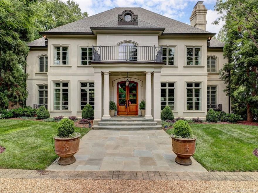 Christopher Phelps designed home on private cul-de-sac,off Foxcroft Rd. High end KT appliances. Custom refrigerated wine cabinet. Spacious rooms, high ceilings & natural light thruout.Family room opens up to terrace overlooking John Byrd designed gardens. Lovely MBR with gas FP. Whitlock renovated MBT.Great entertaining flow. Guest suite on main lvl.Distinctive remote wrought- iron gates, gas lamps .Lovely night time lighting.Walk to Swim/Tennis club. Sought after schools. Minutes to SP shopping