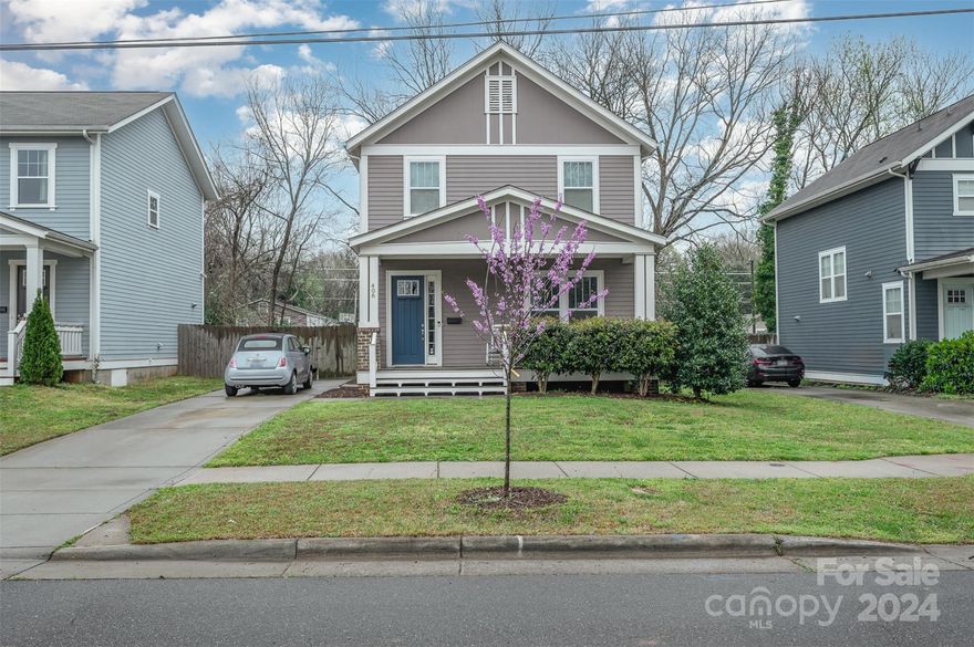 This is a JCB Urban well-built Arts & Crafts style home built in 2016 in a historic Charlotte neighborhood. Quick access to Uptown in one direction. Easy access to Charlotte restaurants and nightlife. Walking distances to Mint Museum, Briar Creek Greenway, coffee shops and restaurants. Open floorplan with smooth, high ceilings. Kitchen has granite countertops, stainless steel appliances and pantry. Primary bedroom with walk-in closet and in suite bath. Beautiful site finished stained hardwood floors throughout first floor foyer, living/dining room and kitchen. Private fenced-in backyard with level lot. DEED INCOME AND RESIDENCE RESTRICTIONS. *BUYER(S) Household Income must be at or less than 80% of the Charlotte area median income as per AMI Income Limits*. Buyer(s) must maintain this home as their primary residence. Please advise Lender of Income Limits before making an offer.