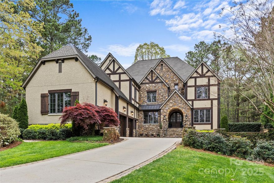 Located in the desirable gated Skyecroft community minutes from Weddington schools and 15 minutes from I-485. Open floor plan with two story vaulted foyer. Antique reclaimed heart pine flooring refinished in 2025. Interior painted and new carpet 2025. Main level guest suite with en suite bathroom and walk in closet is perfect for guests, in laws or could be used as a primary bedroom. Additional flex room on main level could be used as a 6th bedroom, secondary office or downstairs playroom. Fenced in backyard is perfect for entertaining. Enjoy grilling on the open terrace over looking the Koi pond or retreat to the covered porch with the gas fireplace. Two laundry rooms will make some chores easier. Multiple storage areas including large floored attic space over the three car garage. Community amenities include clubhouse, pool, tennis courts, multiple walking trails, playground, numerous fishing ponds and security gate with monitored cameras.