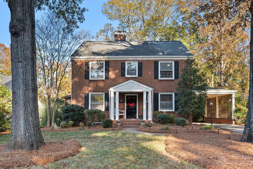 If cookie-cutter homes aren't your thing, come see this stately historic property that sits in an eclectic neighborhood within walking distance of downtown Concord/Union Street revitalization. Patton Court is a quiet, cul-du-sac road and also part of the Greenway. Charming features include matching brick sidewalk, hardwood floors, telephone nook, clawfoot bathtub, original interior doors with glass knobs and skeleton keys.  Recent updates include new HVAC system (April 2023), upgraded electric panels (2022) and electric car charging station.  In the kitchen you'll appreciate the stainless steel appliances, granite countertops, and large single bowl sink. The refrigerator and dishwasher are about 2 years old.  Washer, dryer, and refrigerator all convey with the house.