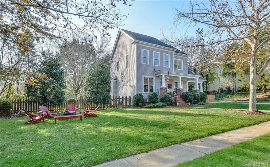 Well maintained, updated 3 BR home on .3 acre lot in McConnell. Large back & side yards w/ great privacy- home is next to a wooded common area. McConnell's only cul-de-sac street. Kitchen has granite, SS & 5 burner gas stove. Hardwoods down/tile in upstairs baths. Spacious laundry room. Fenced yard, nice storage off carport. Easily walk to Davidson Farmer's market & downtown! Yard has 10 custom built raised beds fed w/rainwater harvesting. Dual composting. Chickens & coop convey if buyer wants!