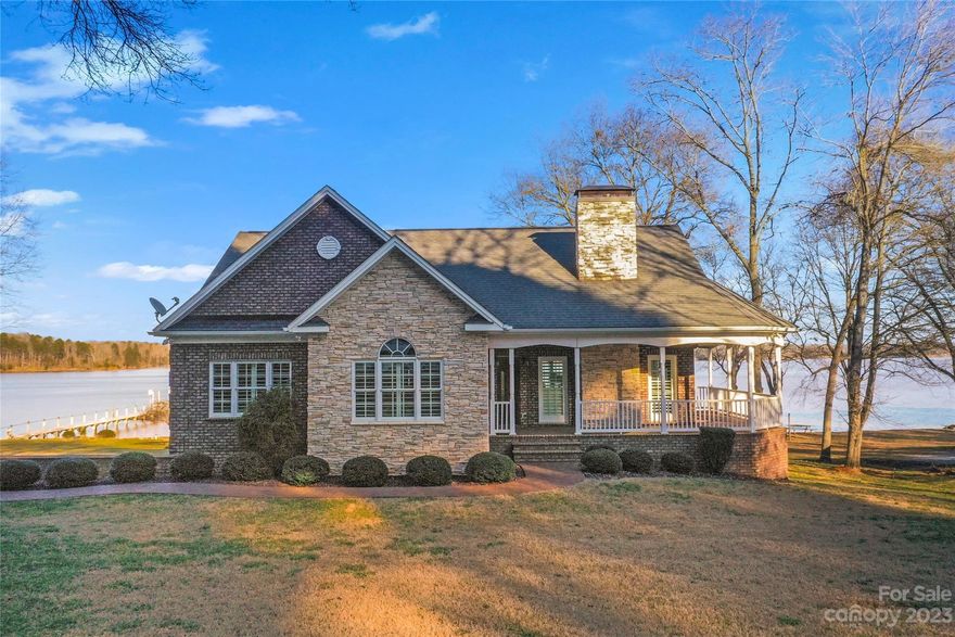 Nestled along the main channel of Lake Norman, this idyllic lakefront home is a haven of tranquility. The open floorplan, featuring 3 bedrooms and 3 bathrooms, seamlessly blends comfort and luxury. The finished walk-out basement, equipped with a second kitchen, expands the living space, creating an ideal setting for both entertainment and guest accommodations. Sunset views can be savored from the many windows which offer panoramic views of the lake. Upgraded finishes throughout the residence add an extra touch of elegance and sophistication. Situated on .84-acres, the flat yard is a versatile outdoor retreat for recreational activities and gatherings. A private pier, complete with an entertainment area and boat slip, extends the lifestyle offerings of the property and its approx. 150 ft of shoreline. This home has been lovingly maintained and has served as a cherished 2nd residence for its owners, providing them with a serene escape from the hustle and bustle of everyday life.