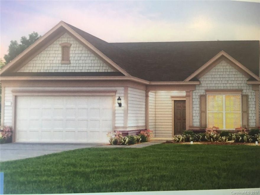 Spacious Martin Ray plan in brand new community.  Large prep island with upgraded granite.  Gathering room in rear of home.  Walk from your gathering room to your sunroom.  Large shower in master bath.  Great locations with common area in rear!