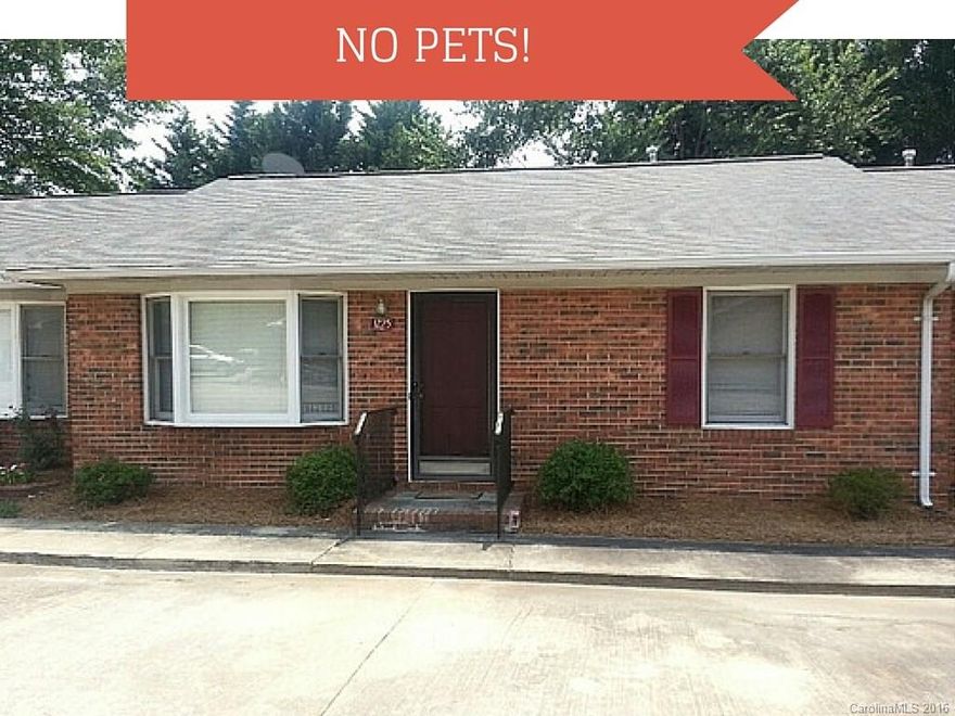 New laminate flooring in this well maintained one-story condo in a great location. It is within walking distance to Cherry Park! The inside is very clean and neat. Large open kitchen with refrigerator and good cabinet and counter space. It has two bedrooms similar in size, great for roommates. Washer/dryer included. Convenient to I-77. **NO PETS**
