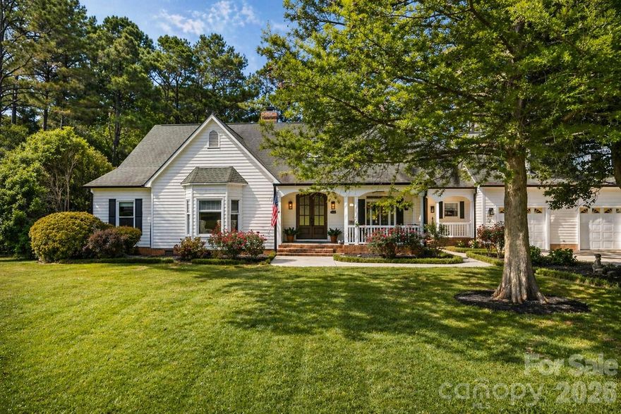NO HOA + Horses Allowed! Rare opportunity to own a private mini-estate within a neighborhood setting—without sacrificing convenience. Situated on just under 3.5 acres, this 3,700+ sq ft home includes a 24’x32’ barn with power & water, fenced areas, creek, and room to live the lifestyle you’ve been looking for. An additional adjoining ~4-acre parcel is also available for purchase, offering the potential for 7+ total acres.

Inside, you’ll find Brazilian cherry hardwoods, a beautifully updated kitchen, and a remodeled primary suite. The main level features 3 bedrooms, including the primary + a Jack & Jill setup. A true mudroom/drop zone includes laundry, coffee bar, and a full bath—perfect for everyday living and great for cleaning up after a day of gardening or hobby farming.

The open layout flows into a stunning vaulted, enclosed 3-season porch with gas fireplace + mini split—ideal for year-round enjoyment. Upstairs offers a large vaulted bedroom with full bath, plus a massive flex/bonus space. ~650 sqft walkout attic with private garage entry and direct access from the upstairs bonus—already partially wired—offers a seamless opportunity to expand the home to ~4,400 sq ft.

Enjoy long-range views from the back porch overlooking a private, wooded setting. Rear pasture backs to a neighboring private pond for added privacy and charm.

Country feel just minutes from Rock Hill conveniences—this one is truly a rare find.