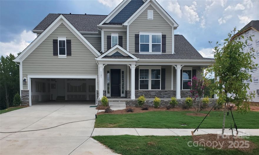 New Construction - August Completion. Built by America's Most Trusted Homebuilder. Welcome to the Wembley at 1121 Sugar Creek Road in the Estates at Sugar Creek. The main level features a luxurious primary suite with an en-suite bath and a spacious walk-in closet. An inviting great room with a cozy gas fireplace flows into the kitchen, where a large prep island, walk-in pantry, and casual dining area create the perfect everyday hub. A versatile flex space off the foyer adds functionality to the first floor. Upstairs, three secondary bedrooms, two full bathrooms, and a generous game room offer room to relax or play. The fully finished walk-out basement provides even more living space, complete with an additional bedroom, full bathroom, and a spacious area for entertaining. Additional Highlights Include: finished basement with bedroom suite and large rec area, fireplace in great room. MLS#4286681