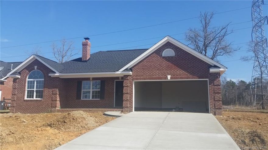 Just Available! All Brick 4 bedroom 2 bath 2 car garage on PREMIUM oversized lot! One of the largest lots in the community....think Privacy! This Open spacious floor plan features : Huge Kitchen with beautiful granite counter tops and Antique Maple Cabinets, Hardwood floors, Deluxe Master Suite with designer Bath, Open Vaulted ceilings in this live large Ranch style home.  4 spacious bedrooms with plenty of space. Cozy Masonry fireplace in Great Room. MUST SEE! HUGE LOT!