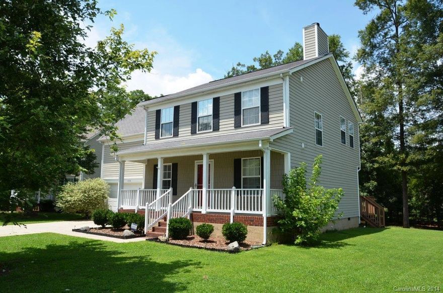 Move-in ready, cul de sac lot w/mature trees on 0.30 +/- ac. Huge 2-tier deck & rocking chair frt porch. Wood floors main level. Ceramic tiles Ktcn, bathrms, laundry rm. GRT Rm features field stone firepl & ceiling fan. Kctn includes SS appliances & wood cabinetry. Small private office/man cave area built into garage space. LG owner’s ste.  Bonus/4th bedrm closet to be installed.