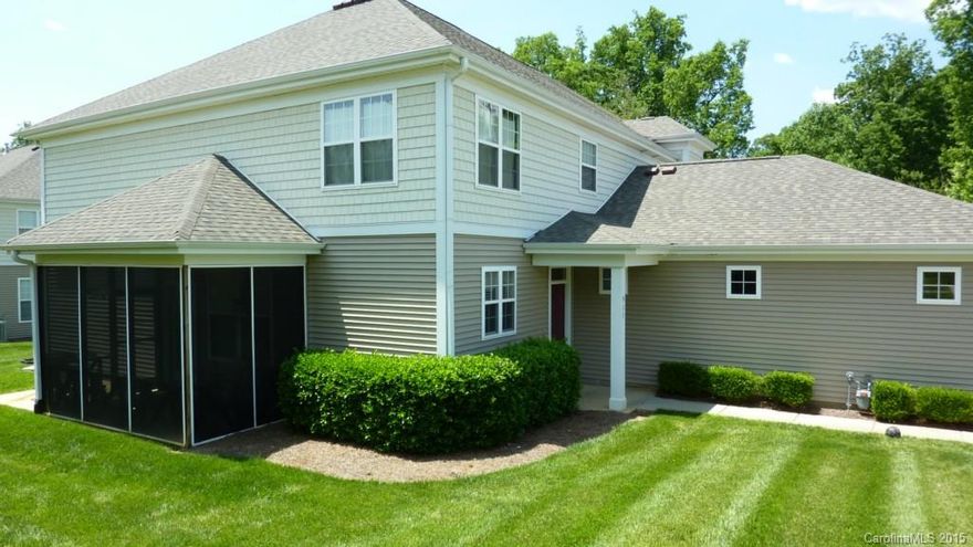 Largest floor plan in the community.  3 Bedroom/2.5 Bath with a loft and a media/theater room. Media room could be a bedroom if needed.  Open floor plan with fantastic natural light.  Master bedroom suite on the first floor with a large walk in closet.  Upgrades include one car garage, kitchen island with Jenn-Aire Stove, screened porch and gas fireplace.  Community features include pool and club house.