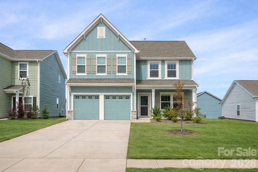 Priced out of Charlotte? Get 5 Bedrooms + Golf Course Lake Marina Community Living Under $400K! 
Special incentive on this Home! 1% Lender Credit touse towards Closing costs or Rate Buydown! 
5-bedroom home in Edgewater Lancaster SC with 3 full bathrooms, main floor bedroom, and move-in ready condition—priced under $400K near Charlotte, NC.

This spacious open floor plan home features a main level bedroom with a Jack-and-Jill pocket door to a full bathroom with walk-in shower, perfect for guests, in-law suite, or home office. Bright and open living areas flow into the kitchen and dining space, ideal for entertaining.

Upstairs you’ll find a flexible and functional layout designed for modern living, including a versatile loft—ideal for a home office, reading nook, playroom, or additional living space. This bonus area adds extra flexibility to fit your needs and lifestyle. You will also find a large primary suite with huge walk in closet and bathroom, three multiple secondary bedrooms, and an additional full bathroom with bathtub, providing flexible living space for families or work-from-home setups.

One of the standout features is the unbeatable location within the community—just steps from a neighborhood pool and playground. This nearby pool is especially family-friendly, featuring a shallow splash area at the entrance, with the playground conveniently located right beside it. You’ll also enjoy the convenience of an additional community pool just down the street, giving you multiple options for relaxation and recreation.

Enjoy backyard views with beautiful sunsets in a peaceful setting—one of the standout features of this home.

Home includes a Eufy security system for added value.

Located in Edgewater, a golf course community in Lancaster, SC, with amenities including pool, clubhouse, walking trails, and easy access to Charlotte. Close to shopping, dining, and commuter routes.

If you’re searching for homes for sale in Lancaster SC, 5 bedroom homes near Charlotte, or move-in ready homes under 400K with amenities—this is a must-see.