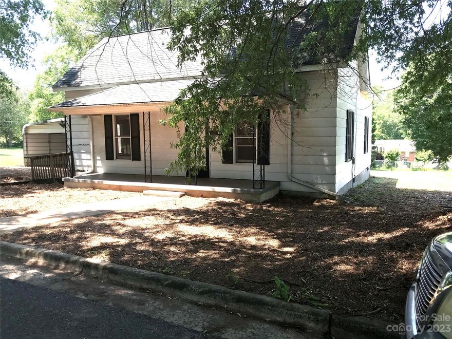 Attention investors- two bedroom, one bath bungalow located in the quaint city of Cherryville. Living room with fireplace and large eat in kitchen.  Renovation project great for flip or rental.  Property sold As Is, Where Is.  Seller to make no repairs.