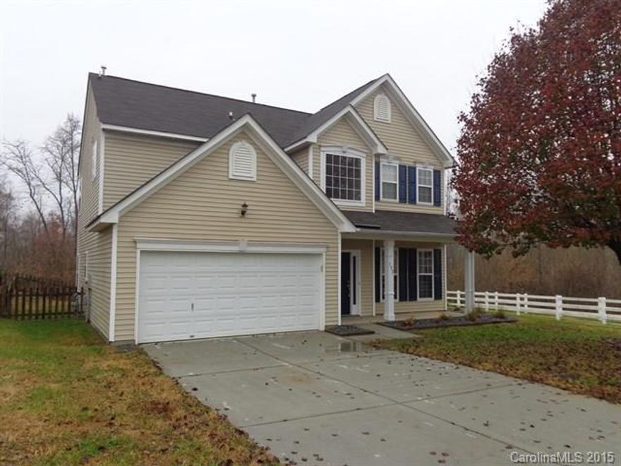 This 2,116 sq. ft. 2 story home has 4 bedrooms and 2.5 bathrooms. It features vaulted ceilings and wood flooring and tile floors. The eat-in kitchen has a breakfast bar and granite counters. The master suite has a walk in closet and the master bath has dual sinks, an over sized tub and separate shower. Enjoy entertaining outside on the rear patio. The backyard is fenced, perfect for pet owners! This home is move in ready!