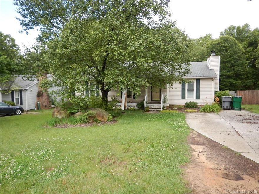 Charming 3 bedroom 2 bath single-story home accommodated with a covered front porch and fenced in backyard perfect for relaxing after a long day at work! This home features with a wood-burning fireplace, laminate and tile flooring throughout.