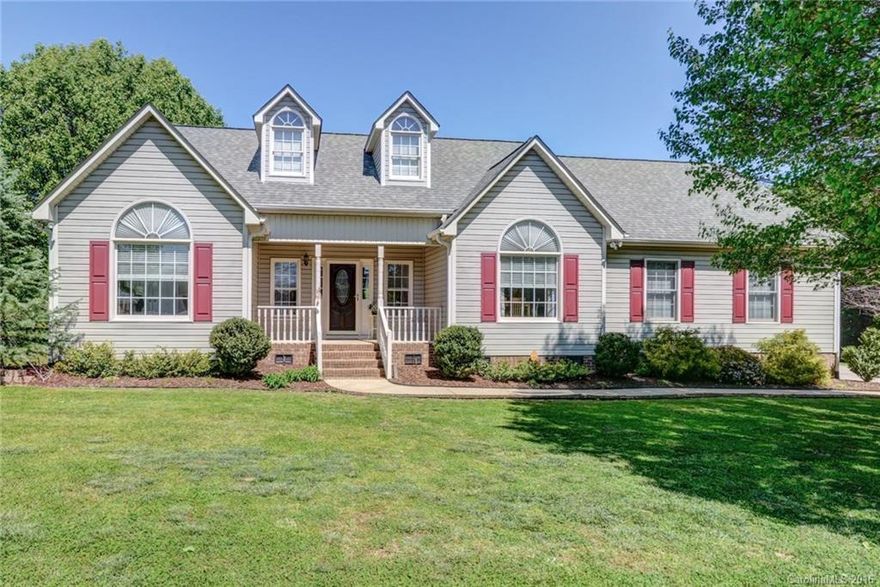 Beautiful, immaculately kept ranch on a quiet street with .86 ACRES!!! Large kitchen with granite and stainless, wood floors in main living area, gorgeous brick fireplace, custom master bath with dual sinks, custom tile shower and garden tub, walk-through closet, vaulted ceilings or tray ceilings with fans in every room, oversized side-load garage, beautifully landscaped level yard, large deck for entertaining, this home has EVERYTHING!!! Shed in backyard is finished into a craft lover's oasis.