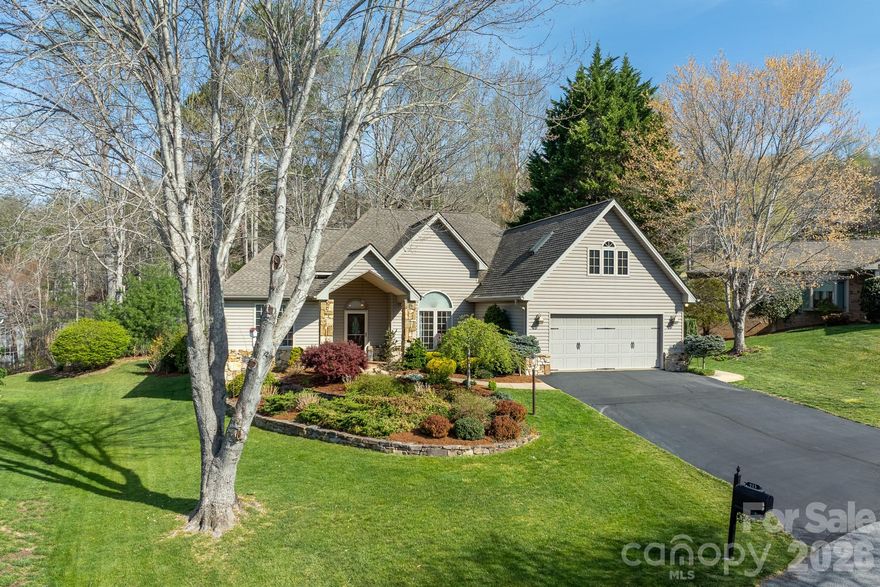 Welcome to this spacious 3-bedroom, 2-bathroom home located in the prestigious gated Cummings Cove community in Hendersonville, NC. This well-maintained residence features a 2-car garage, beautiful hardwood flooring, tall ceilings, a large dining room, and a versatile upstairs loft. Enjoy the natural light in the all seasons room, perfect for relaxation or entertaining while overlooking the 5th Green and 6th fairway of the Cummings Cove Golf Course. Pre-wired for a home generator. Pre-wired for a home theater. Kitchen dinette area and formal dining room are wired to receive music and this property also includes an in ground irrigation system. It is an incredibly exciting time to join Cummings Cove, as the community is undergoing significant updates and reinvestments. Planned enhancements include a new lap pool, transformed restaurant experience with a welcoming bar and grill atmosphere, expanded fitness center square footage and programming. Residents will also benefit from expanded pickleball courts, clubhouse interior refreshes, immediate golf course improvements including drainage repairs and strategic tree trimming to restore original sight lines. The community has moved to a simplified, transparent membership structure where all residents enjoy the Resident Lifestyle Social Membership, now granting access to the free fitness center, pool, hot tub, tennis, pickleball, and bocce courts, as well as a full social calendar. Don't miss this opportunity to make this house your new home in a community that is actively investing in its future.