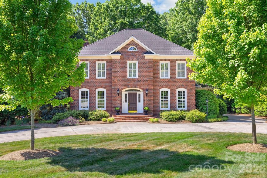 Perfectly positioned on a private .65-acre lot with a circular drive, this charming brick home delivers timeless elegance,  some modern updates, and an unbeatable South Charlotte location. This home offers a gracious, light-filled layout designed for both everyday living and effortless entertaining. The main level offers a home office, formal living and dining rooms, and a seamless flow throughout. At the heart of the home, the chef’s kitchen showcases custom cabinetry, granite countertops, and a center island, opening beautifully to the inviting family room with fireplace and built-ins. A large  screened-in porch creates true indoor-outdoor living. Upstairs, the primary suite is a retreat of its own, complete with a serene sitting room and a beautifully renovated spa-like bath. Three additional bedrooms provide generous accommodations, while a spacious bonus room offers flexibility for a media room, gym, playroom, or second office.
Step outside to enjoy the screened porch, private backyard, and custom Blue Stone patio—ideal for entertaining, relaxing evenings, and weekend gatherings. Recent updates include fresh interior paint and some new light fixtures, making this home move-in ready. Located just minutes from top-rated schools, the South Park Mall, shopping, dining, the Ballantyne Bowl, the airport, library—and within walking distance to Foxcroft East Center’s mix of fine and casual dining—this home truly offers the best of luxury and convenience.   Residents may join the voluntary Winding Brook Civic Association ($150 annually), fostering a vibrant community spirit with events throughout the year including a Halloween party, tailgate, oyster roast, and more. Luxury. Location. Lifestyle. This is the one.