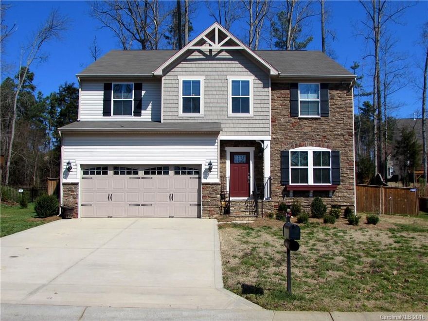 Located in the heart of lake Wylie.. 4 BD, 2.1 bath.. Living room, dining room, and private office.. Kitchen with custom cabinets, pullouts, granite counters, walk in pantry and breakfast nook.. Upstairs is 4 BR with master suite, 2 custom walk in closets, den and large laundry room. Surround sound, security system, custom patio with fire pit, large deck and fenced private back yard, 2 car attached garage, and seasonal water view..