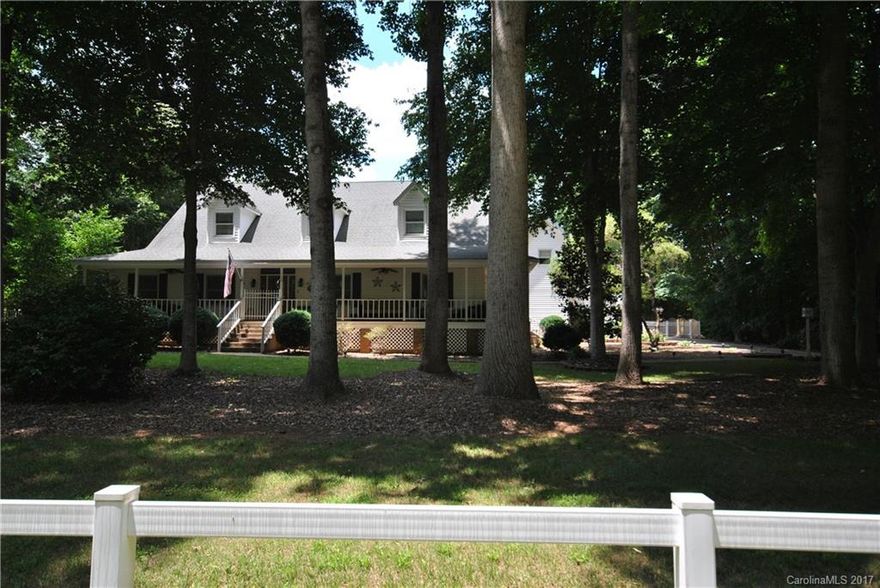 Hurry on this very special home w/huge wrap-around porch & Master on Main! Beautiful lot next to Stevens Creek Nature Preserve (completion 2019) w/large trees, fenced bkyd, in-ground pool w/bar area, fire pit, studio (exercise) w/storage (riding mower), secondary living quarters w/balcony full bath over garage, hot tub off Mstr  & 2-story GR, huge kitchen w/lots of granite, fantastic laundry room and the list goes on. New main floor 14 SEER HVAC installed 6/19/17. Fantastic access to 485.