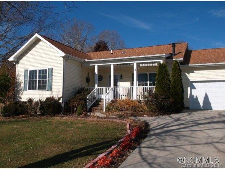 Move in ready! Wonderful 3BR/2BA home with dining area and hardwood floors. Quality ceiling fans throughout. Kitchen with beautiful counters and tile. Sunroom overlooks a beautiful private and landscaped yard. Deck and outside area with Sunsetter electric awning to enjoy the outdoors. Maint. free home with leaves out gutter guards. Surrounded by mountains. Enjoy the pool and clubhouse. 55+ community. Convenient to H'ville, Brevard, & Asheville.