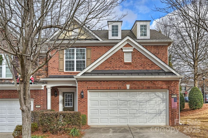 Full Brick End Unit Townhome located at Ballantyne!!! Brand new carpet and home is freshly painted!! You will enjoy the convenience of walking distance to shopping center, restaurants, coffee shop, and right across from Sports Connections, while also appreciating the pace of the suburban lifestyle. The best award-winning schools. Excellent open floor plan that offers tons of natural light, comfort and convenience. This home features high ceilings, 3 large bedrooms, 2.5 bathrooms, upstairs laundry, portrait panels wainscoting, 42" kitchen cabinets, gas range and gas fireplace. A true gem!! Come see it.