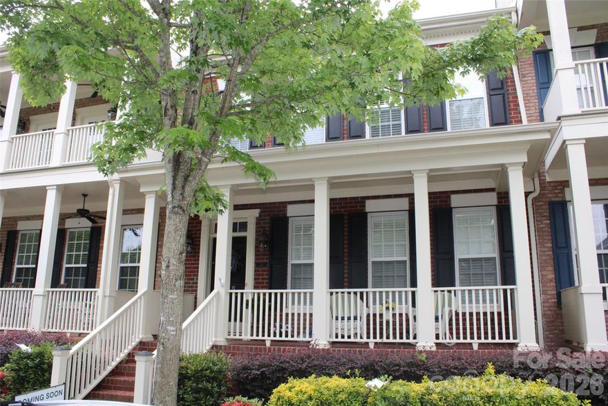 You will love this beautiful spacious townhome in the quaint and sought after St. Alban's Square area.  Enjoy strolling throughout this quiet Neighborhood along peaceful walking trails canopied with beautiful trees. Only one mile to the heart of downtown Davidson. Pet Friendly with neighborhood dog park. Large 2 car garage with newly epoxied floors. Lovely brick courtyard for entertaining. Cook's kitchen with large granite island and separate large dining area. Newer stainless-steel appliances, gas cook top, double pantry.  Kitchen is open to large family room with beautiful gas fireplace. Gorgeous hardwood floors, separate laundry room. Main floor primary bedroom with his and her walk-in closets and newer carpet. Primary bath with large soaking tub and separate shower.  Upstairs bedrooms with walk in closets. Big walk-in attic with extra storage. Huge, oversized bonus room. This home has crown molding, shutters, wainscoting, high ceilings and custom painting throughout.