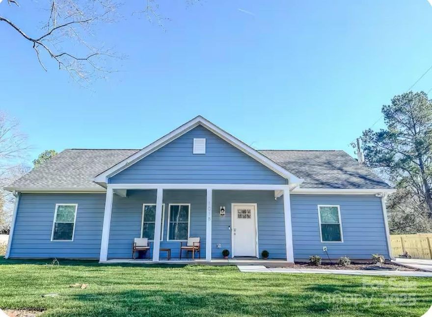 3 bed, 2 bath NO HOA in the desired area of Indian Land and it FULLY FURNISHED! Only minutes away from the highly scored Harrisburg Elementary and proposed new high school build right next door. This charming neighborhood is quiet and offers the seclusion you want. This home offers a spacious front yard and large fenced in back yard. The entertainment possibilities are endless! Not only is this home close to schools, but a short drive to the Costco and Target due to be finished at the end of the year! Enjoy this rare find in Indian Land, it won't last!  Open concept floor plan, quartz counter tops, custom kitchen, large kitchen island, spacious laundry, walk in primary shower, private fenced yard and large front yard , front and back covered porches, luxury LVP throughout.